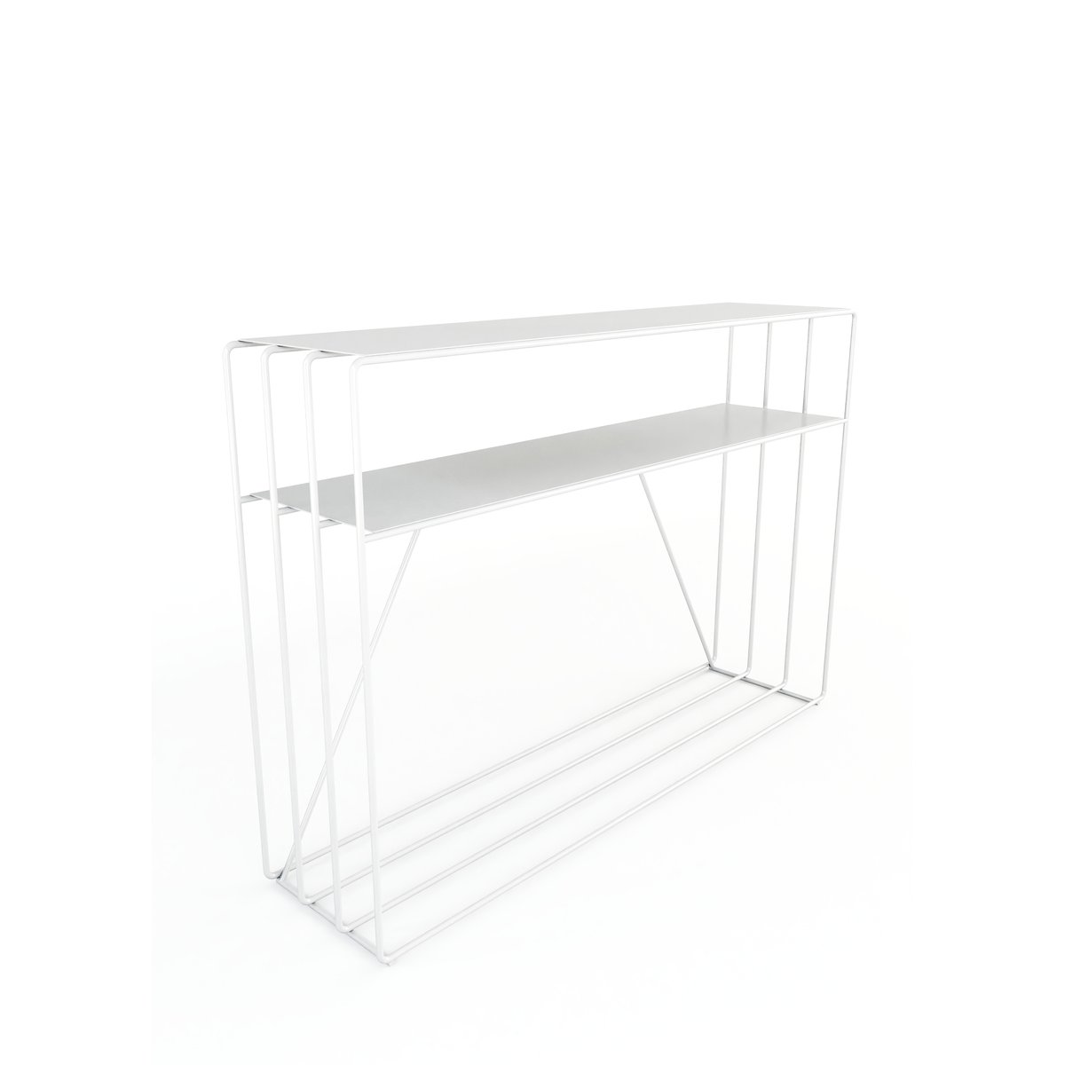Table console RIA blanc, METALLBUDE