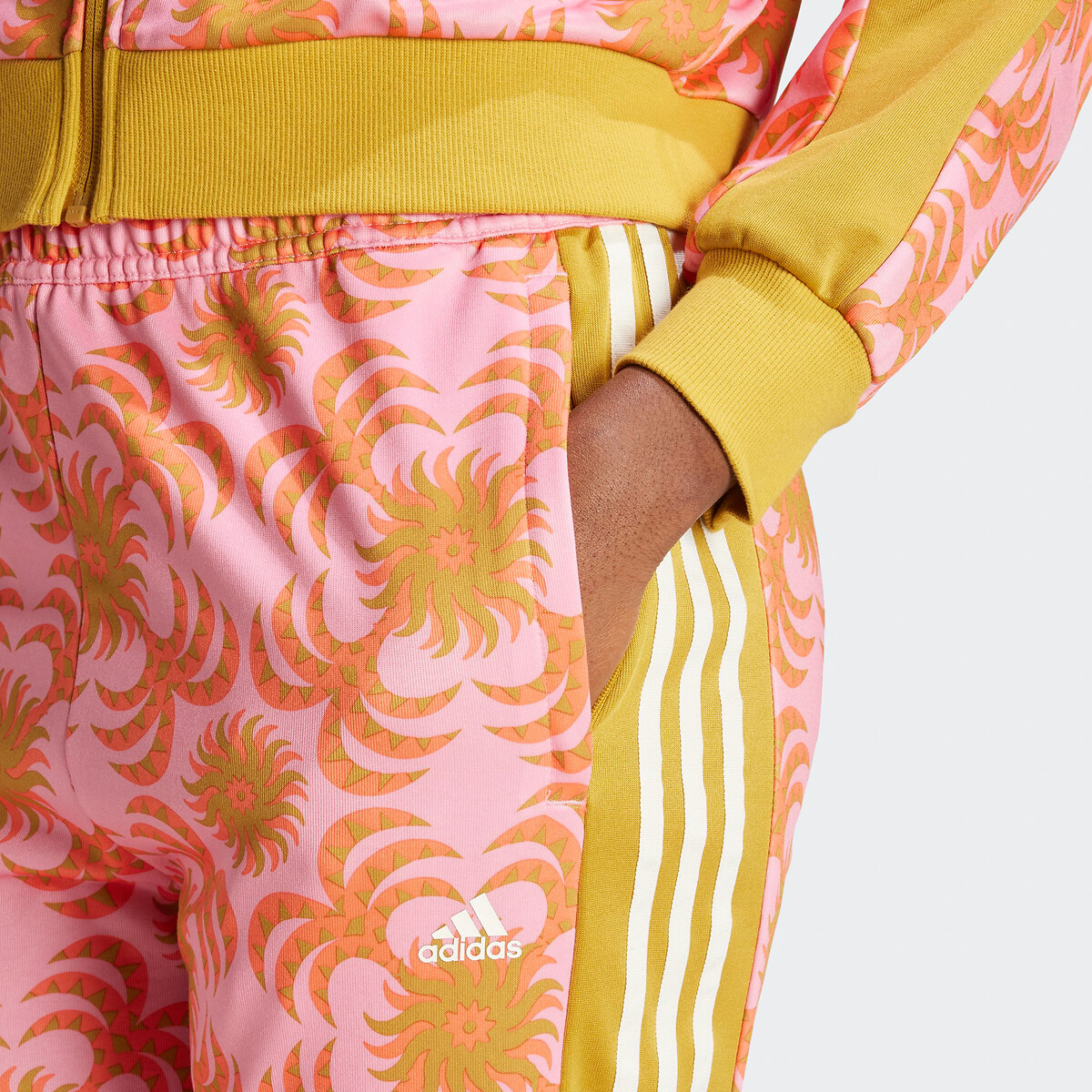 Pantalon de jogging graphique Farm Rio imprimé fond rose, ADIDAS SPORTSWEAR