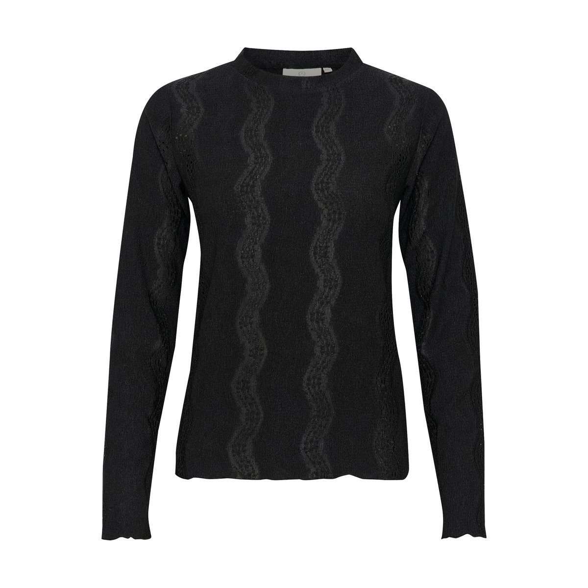 T-shirt noir black deep, KAFFE
