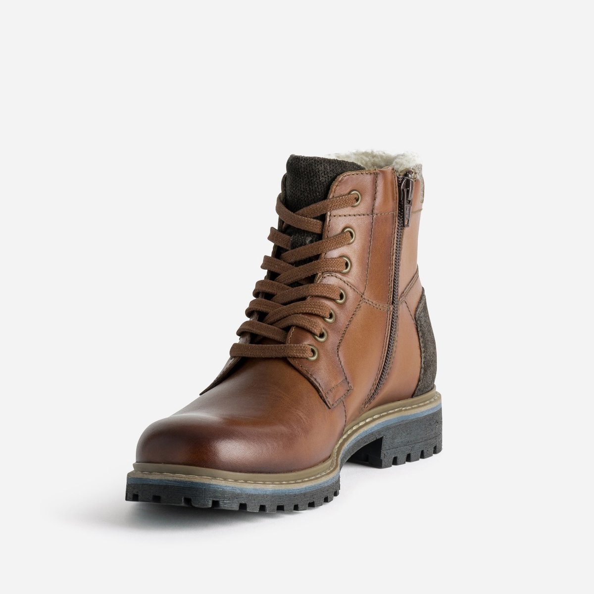 Boots en cuir BRAIM cognac, ERAM