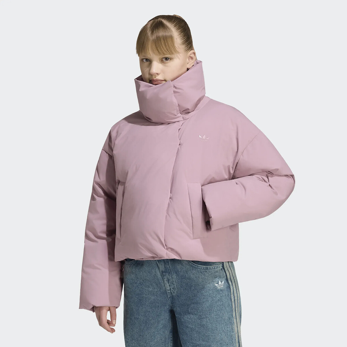 Doudoune col montant mauve, adidas Originals