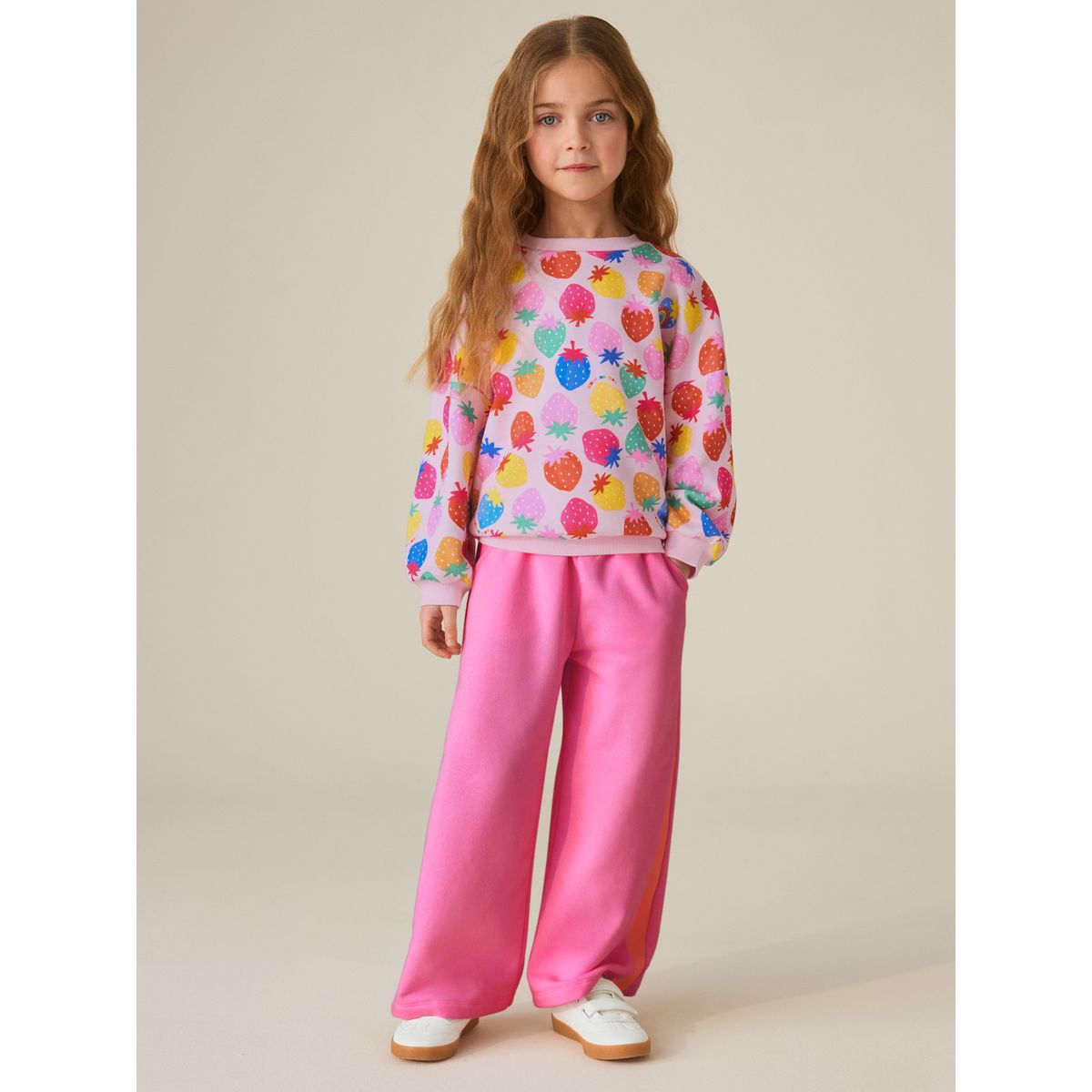 Ensemble pull et jogging, 2 pièces fraise arc-en-ciel, NEXT