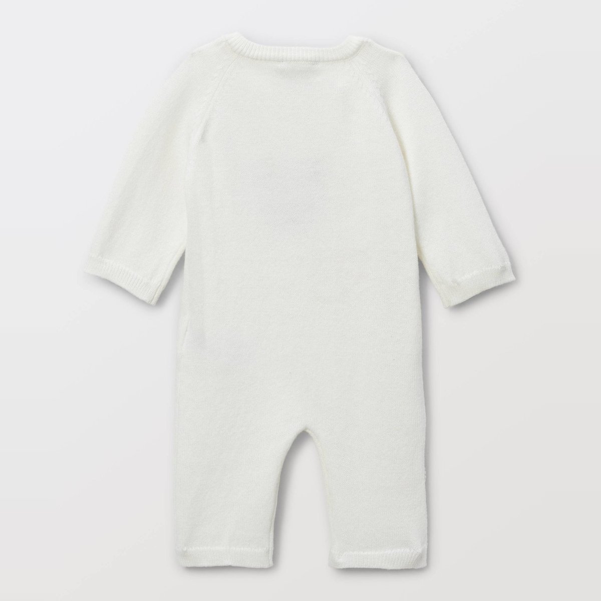 Combinaison longue imprimée contenant de la laine ecru, BOUT'CHOU