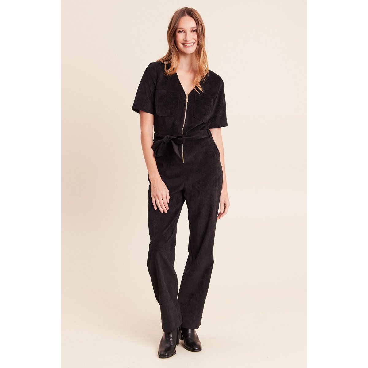 Combinaison en velours noir, BREAL