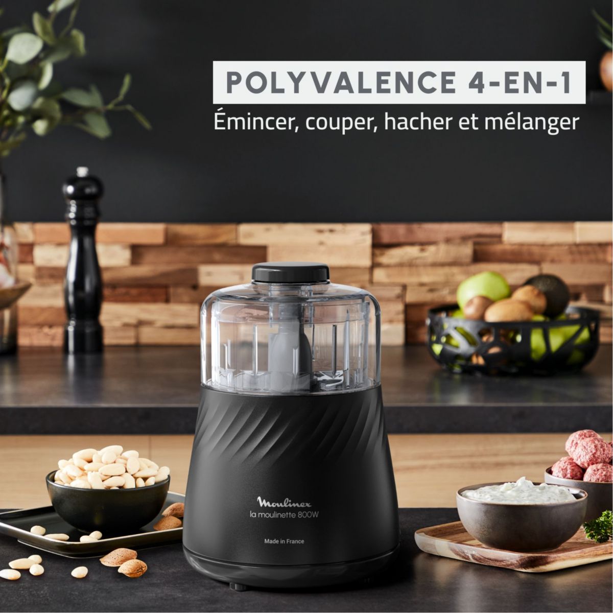 Hachoir Moulinette Eco respect couleur unique, MOULINEX