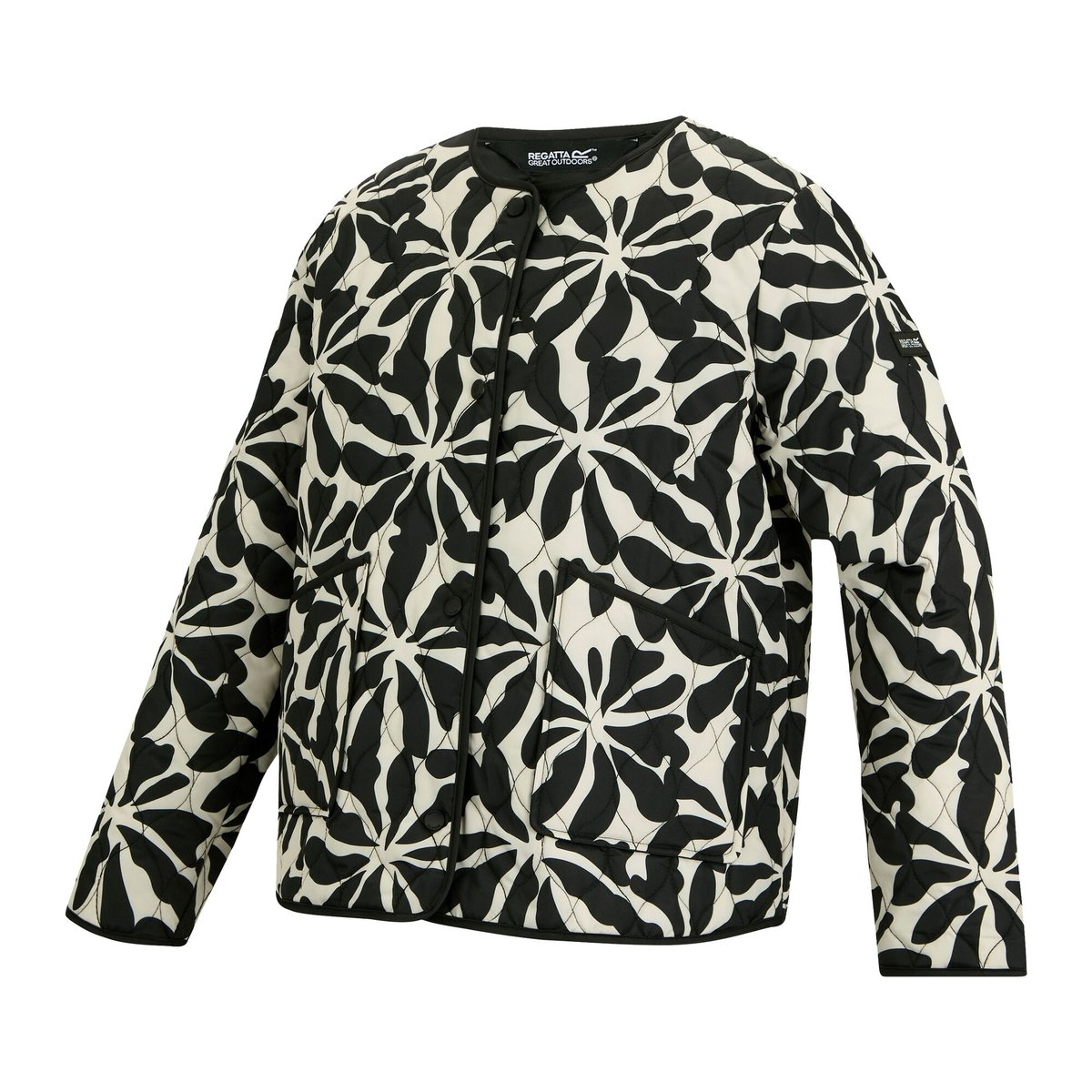 Veste matelassée motif/style floral abstrait MIRA beige, REGATTA