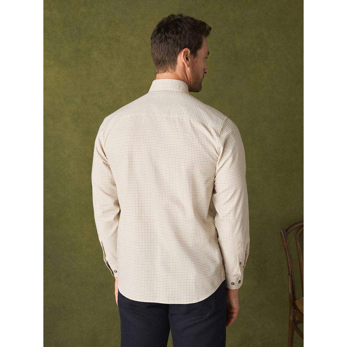 Chemise oxford standard boutonnée blanc, NEXT