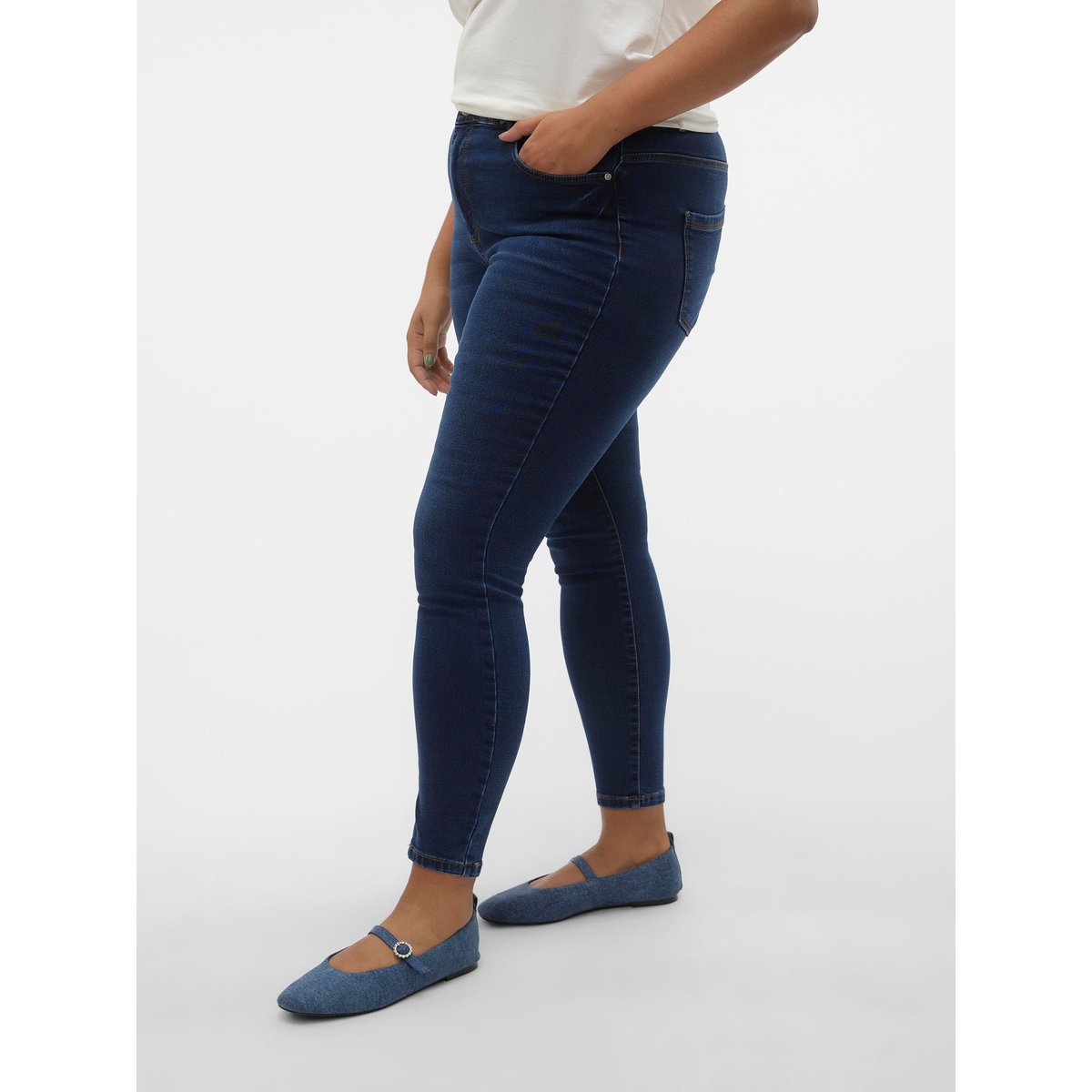 Jean Skinny dark blue denim, VERO MODA