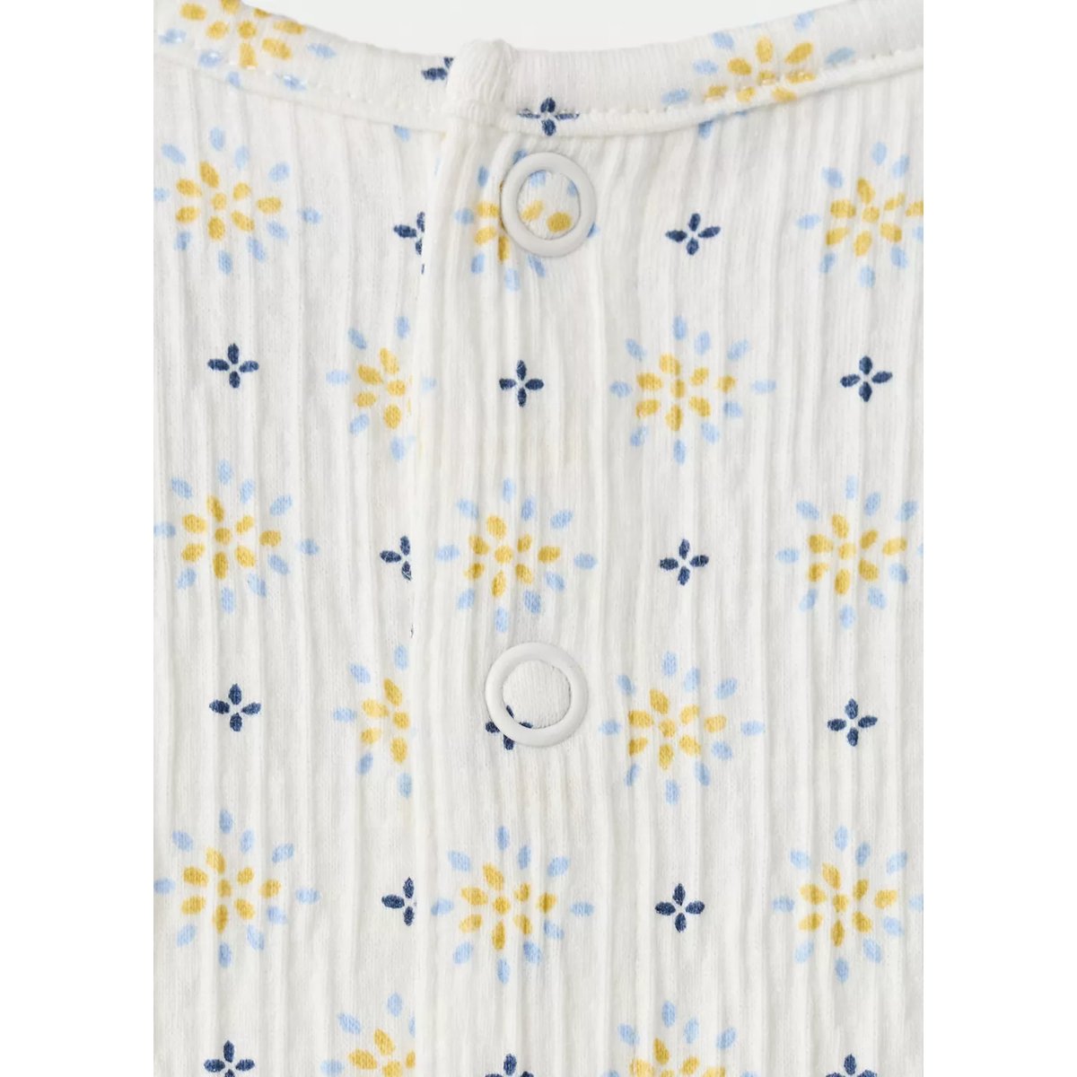 Pyjama coton imprimé blanc cassé, MANGO BABY