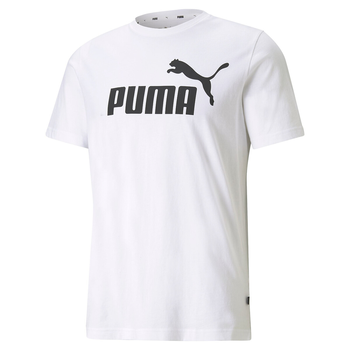 T-shirt manches courtes gros logo essentiel blanc, PUMA