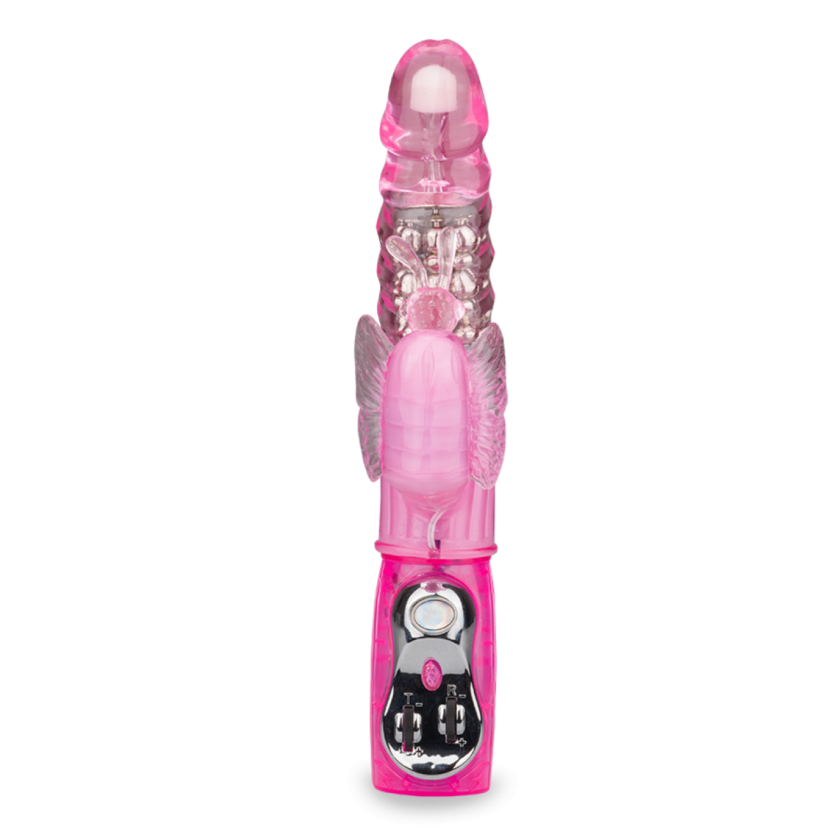 Vibromasseur vibro rabbit papillon gros diamètre rose, LOVE AND VIBES