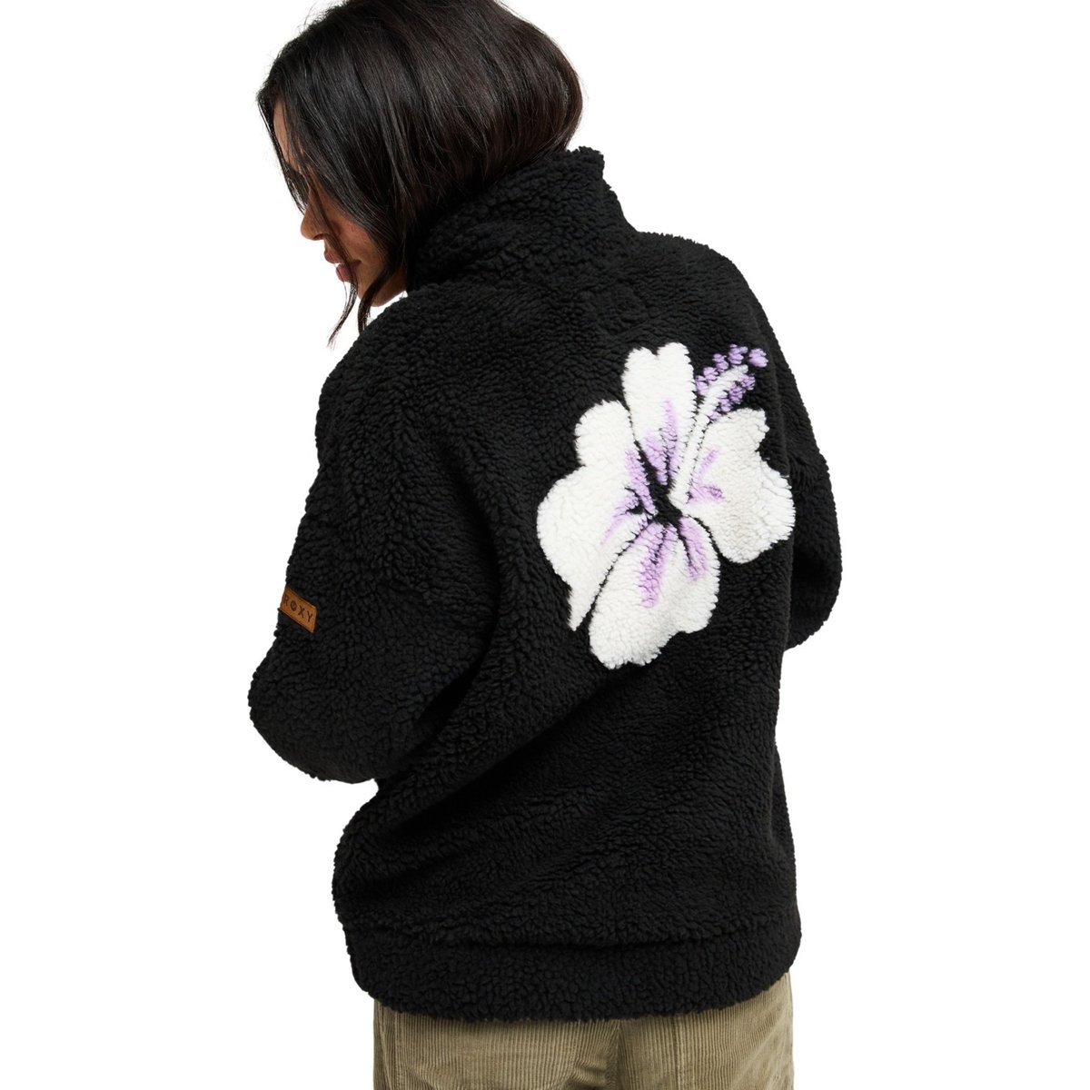 Polaire demi-zip LIVE OUT LOUD ART. noir anthracite, ROXY