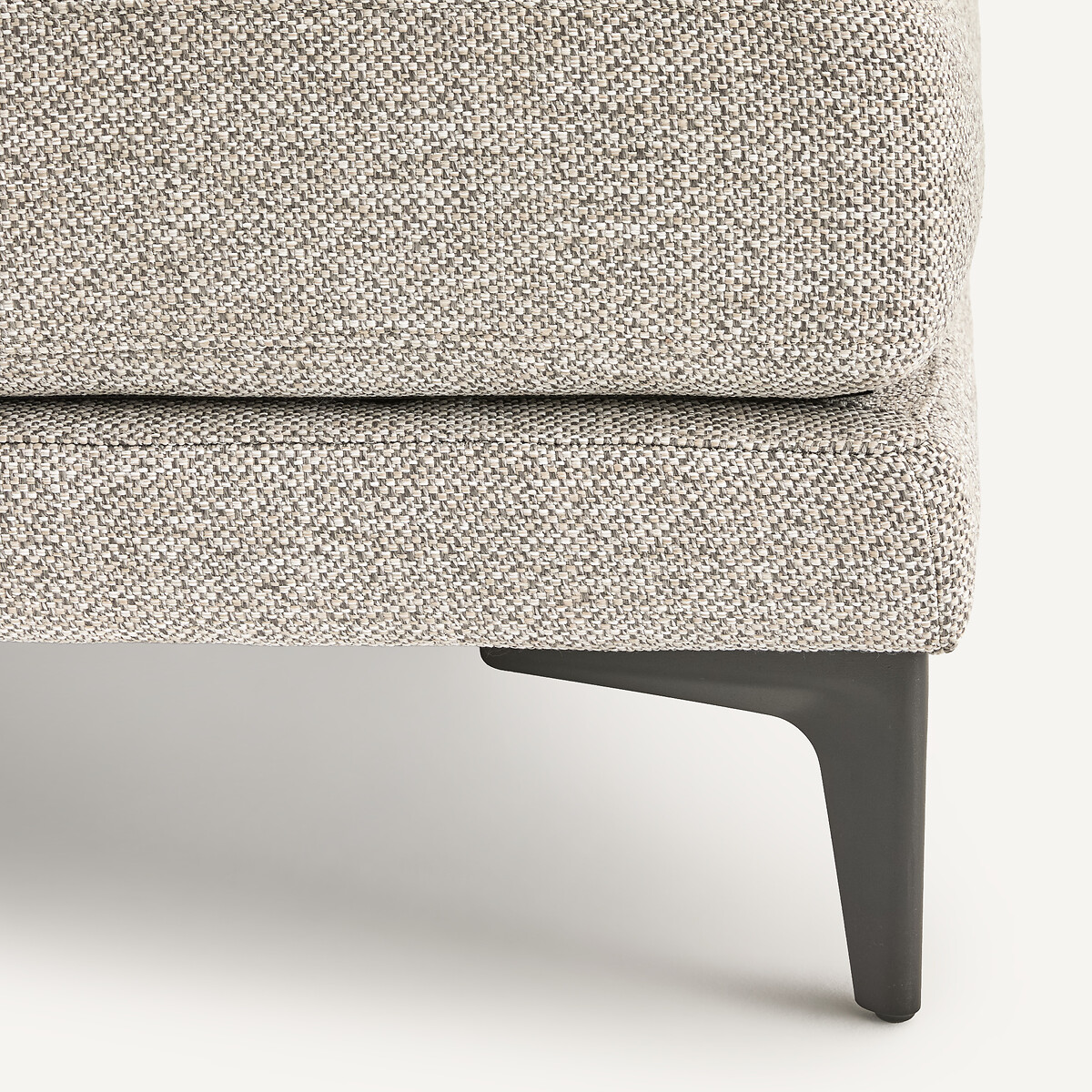 Repose-pieds en mélange texturé, MODERNISTE gris moyen, EMMANUEL GALLINA X AM.PM