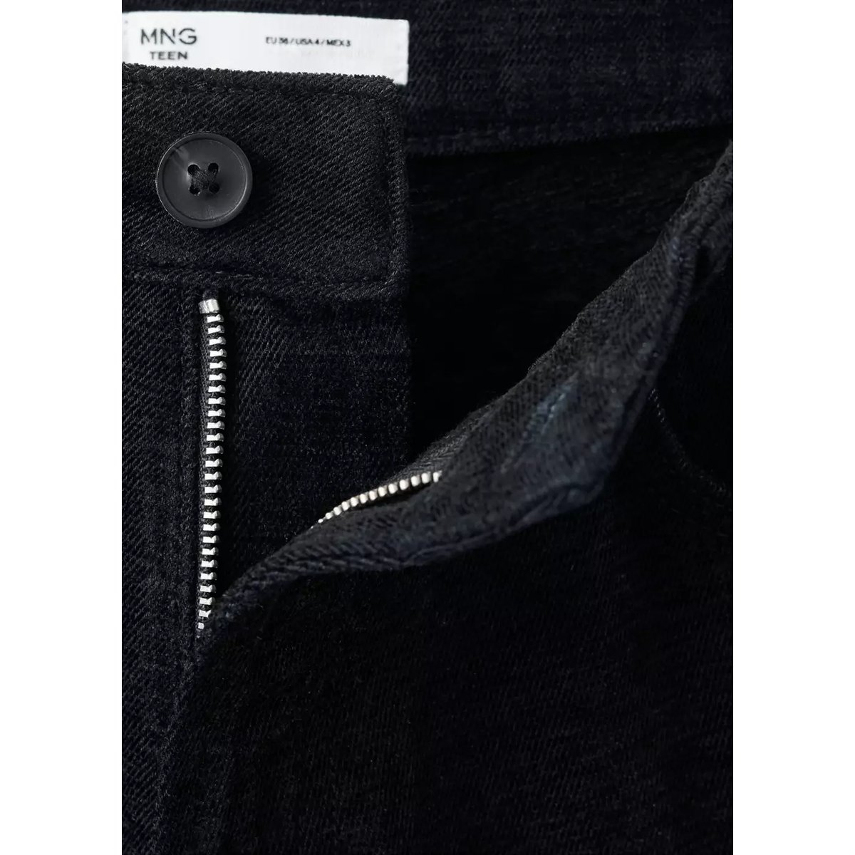 Jean wide leg noir, MANGO TEEN