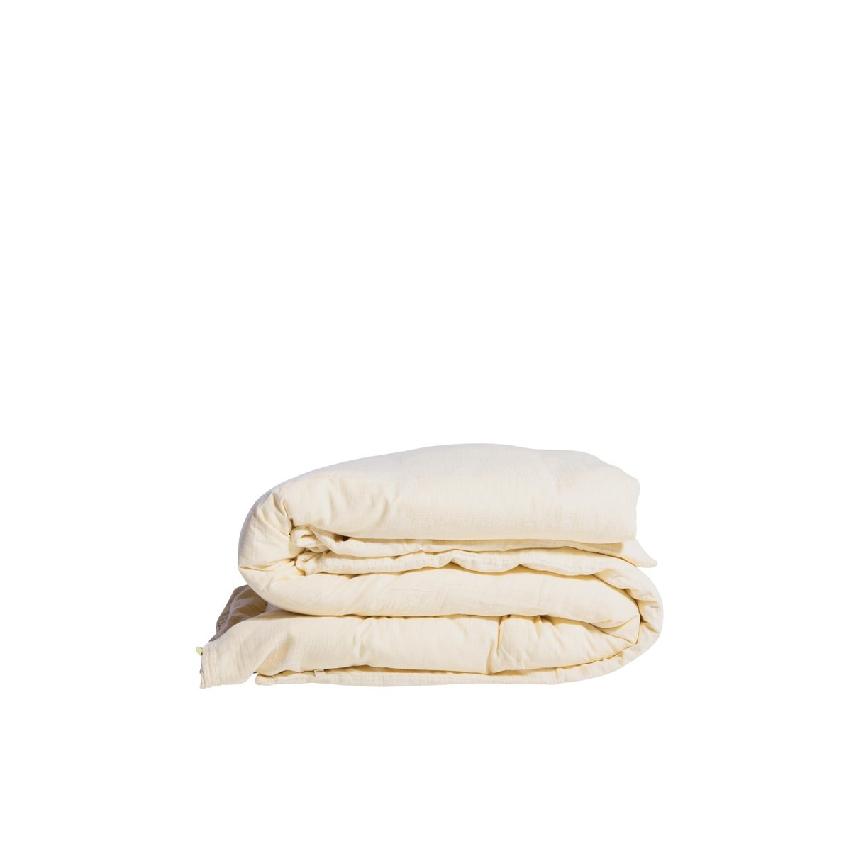 Housse de couette en gaze de coton jaune ivoire, GABRIELLE PARIS