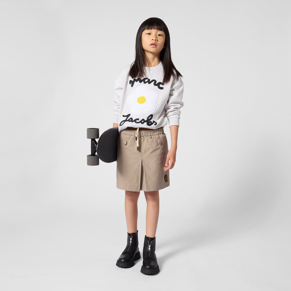 Sweat à manches longues gris chine clair, MARC JACOBS