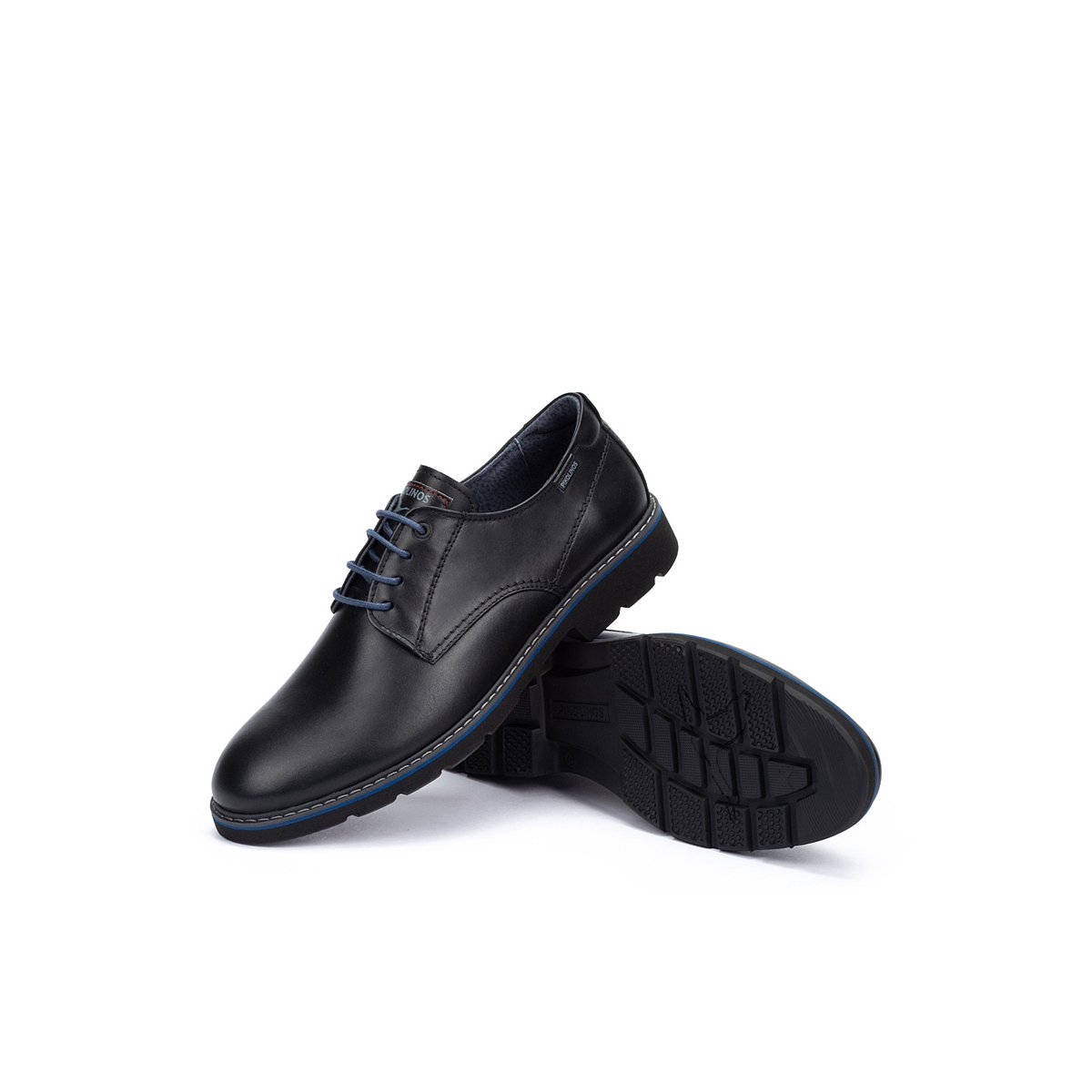 Chaussures à lacets cuir Alarcon black, PIKOLINOS