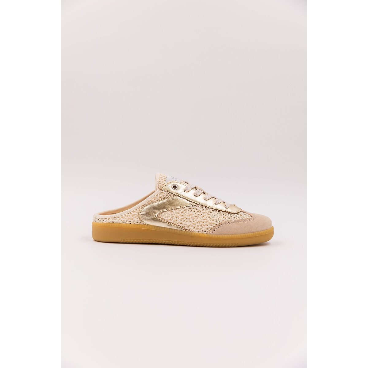 Mules baskets à lacets Nova Mule beige, ZERO 105