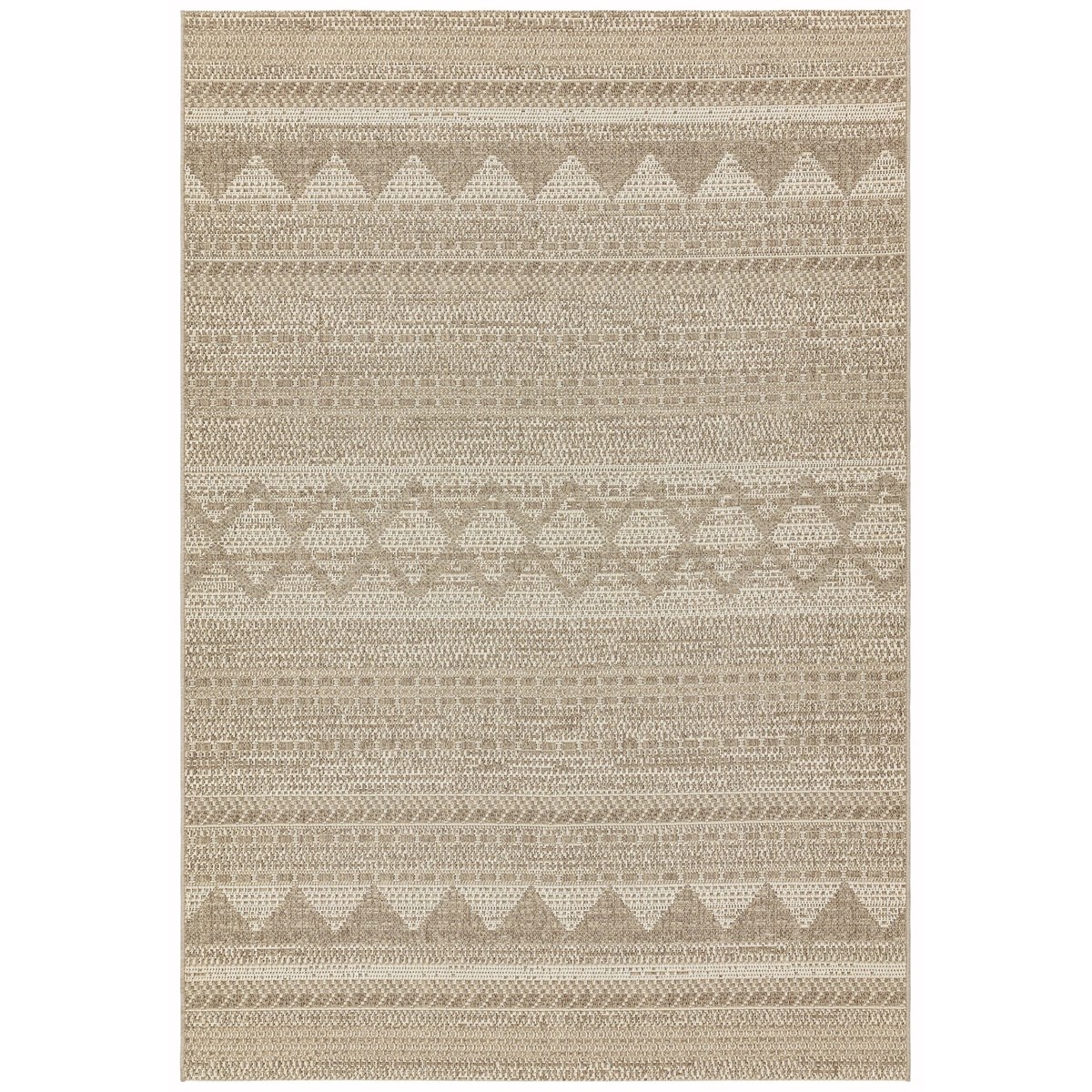 Tapis intérieur extérieur tissé plat PIAZZA beige, NOVATREND