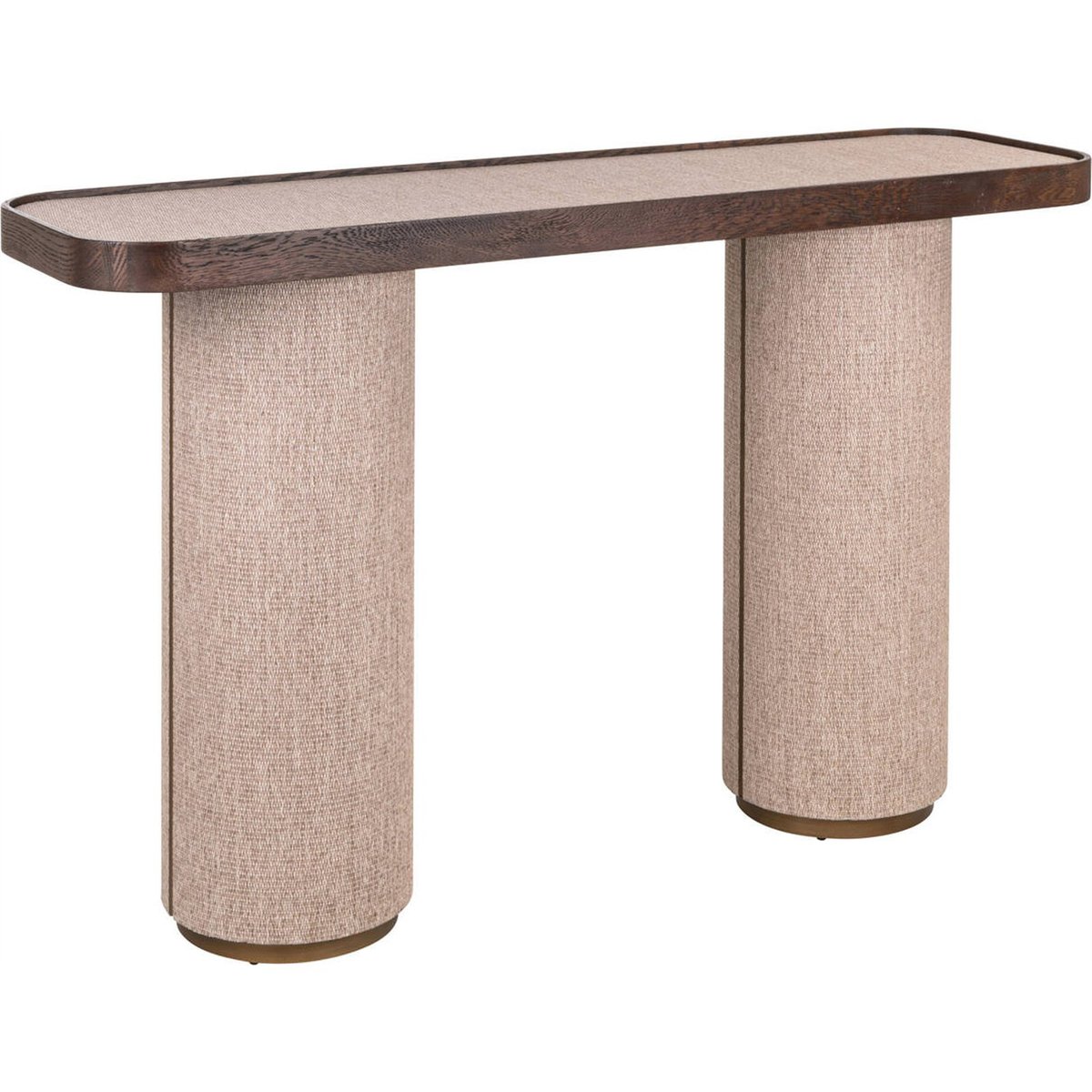 Console en chêne collection WILLOX beige et bois foncé, RECOLLECTION