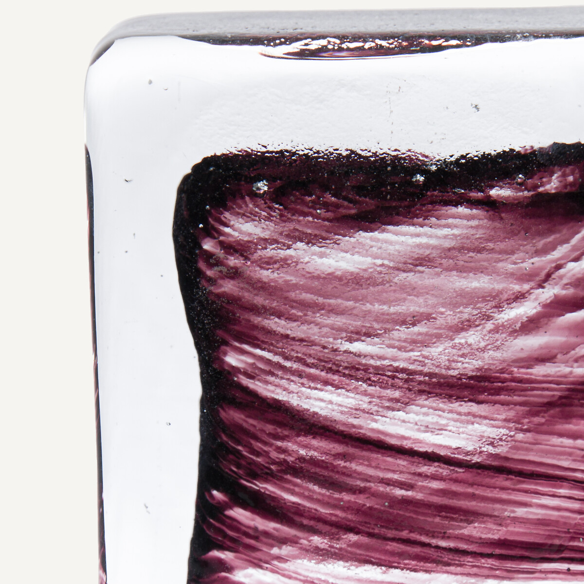 Set of 2 Diafani Glass Bookends burgundy, AM.PM