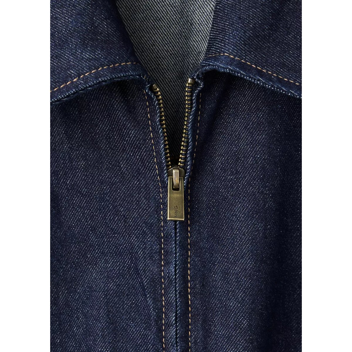 Combinaison jean ceinture bleu, MANGO