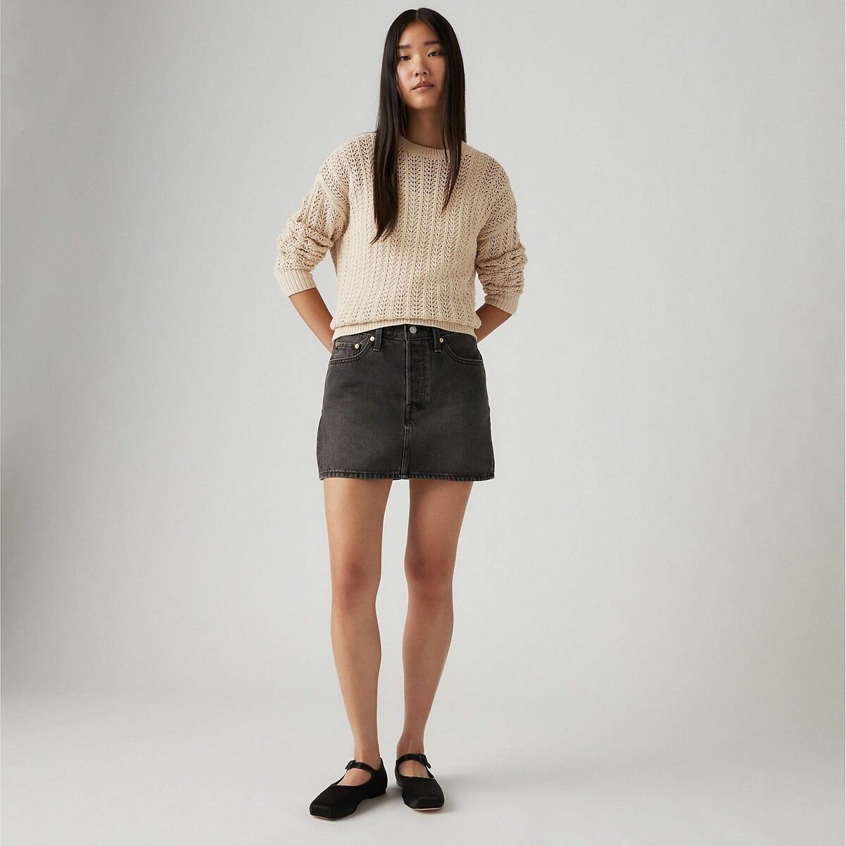 Gonna Icon skirt dark mirror, LEVI'S