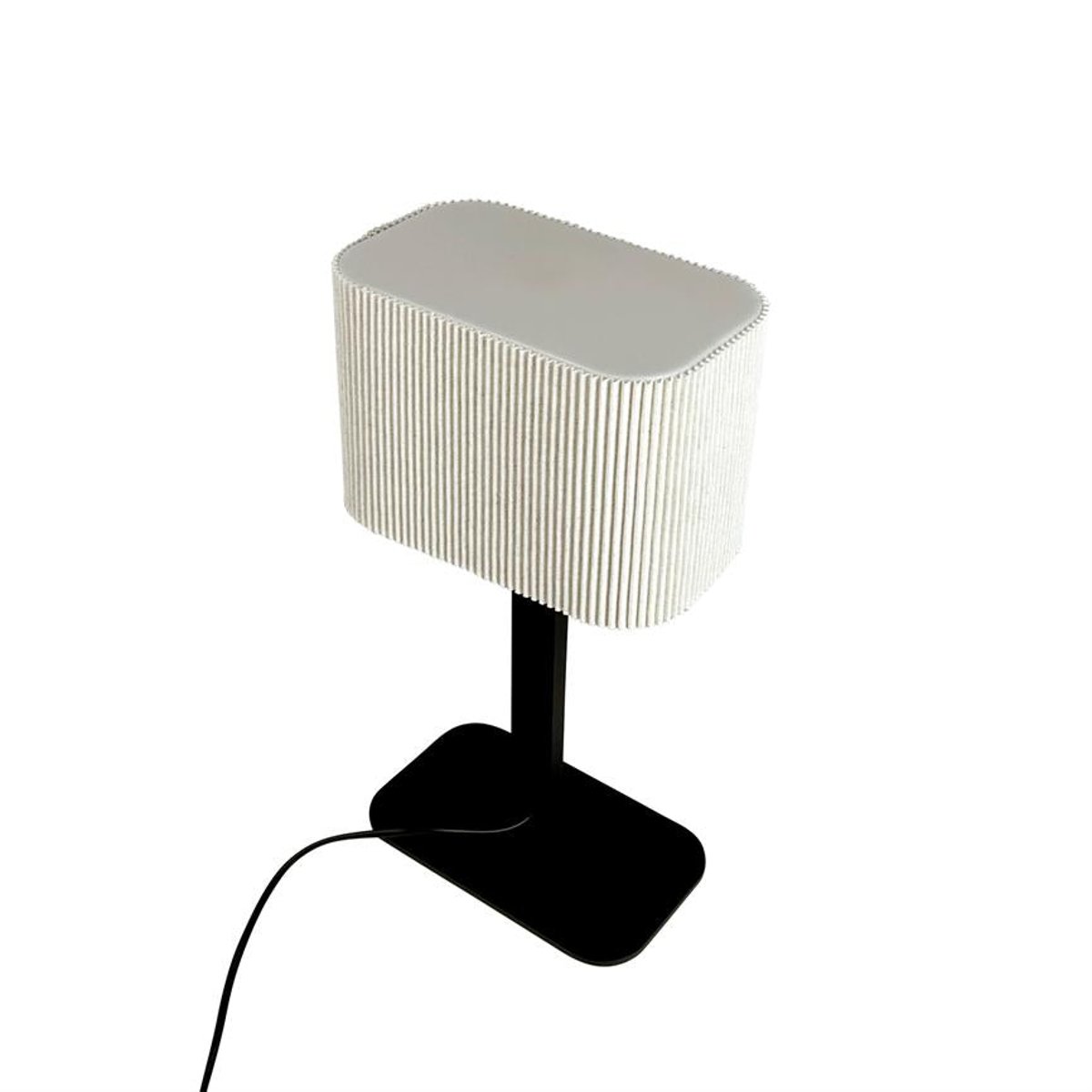 Lampe à poser en métal et tissu Noir/Blanc Calix noir/blanc, DYBERG LARSEN