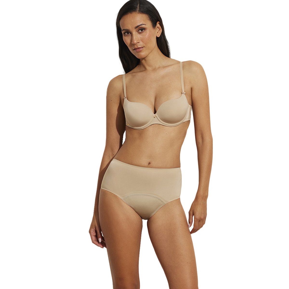 Culotte menstruelle taille haute Basica peau, SELMARK