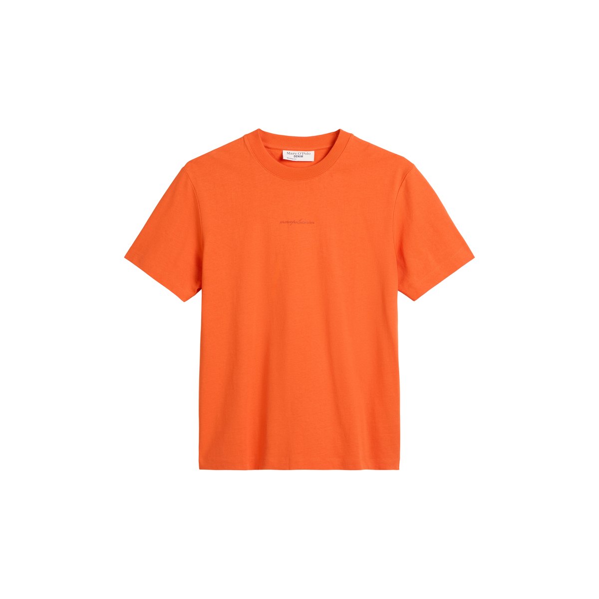 T-shirt DfC relaxed en jersey de coton bio de poids moyen orange, MARC O’POLO DENIM