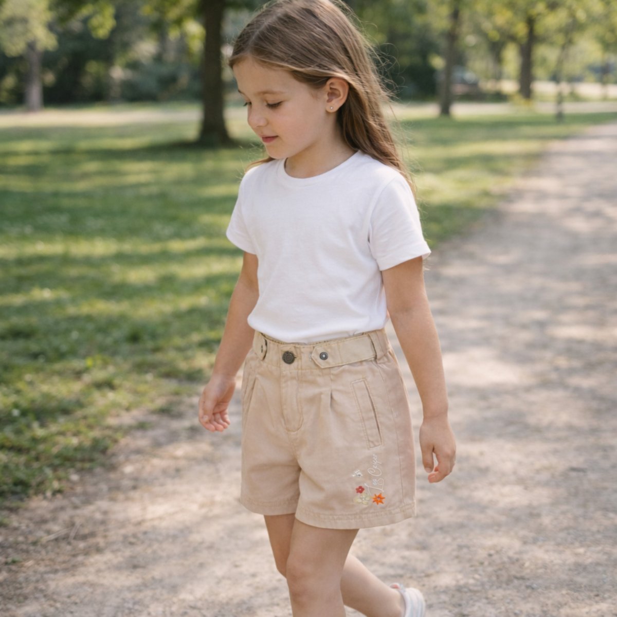 Short à pinces, fermeture boutonnée et poches CHIC rose, LEE COOPER