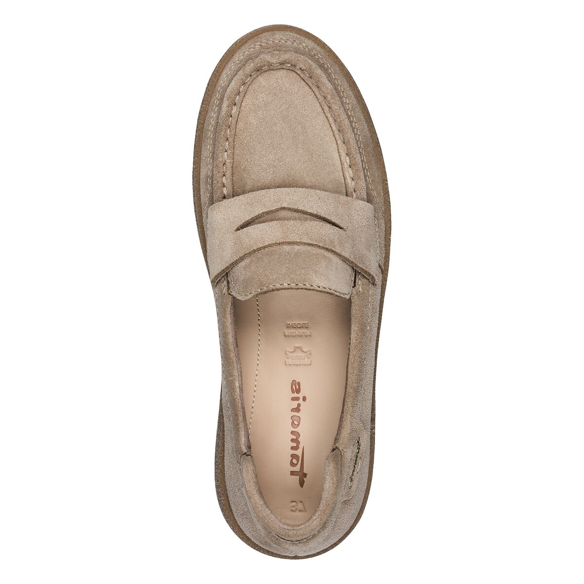 Mokassins "U Snake Moc I", Leder taupe , TAMARIS
