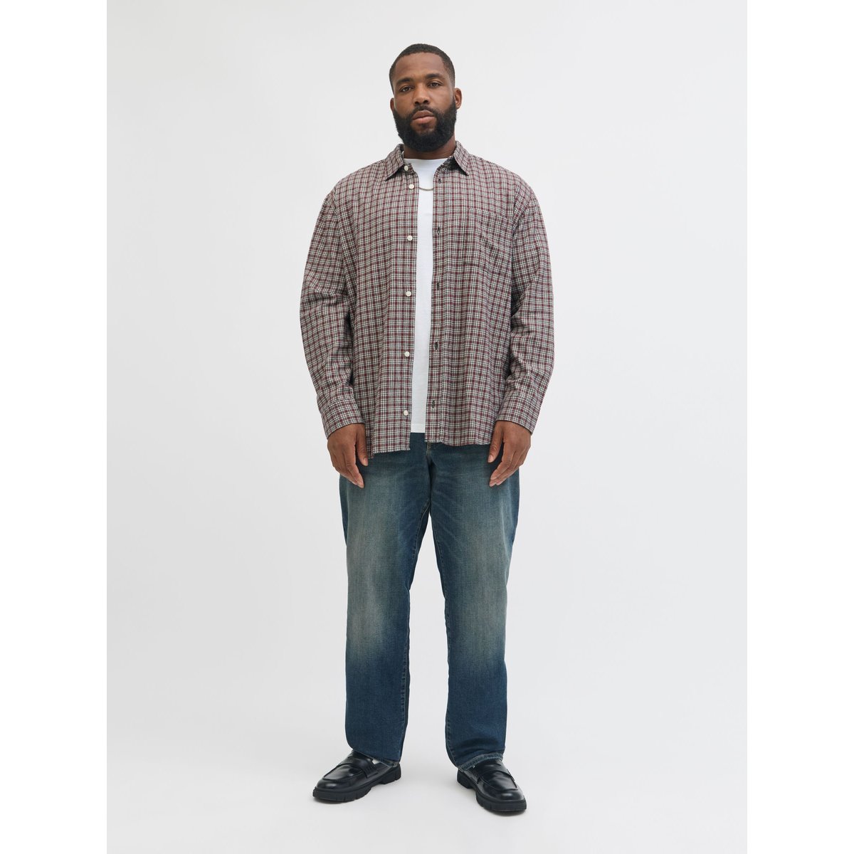 Chemise tibetan red, JACK & JONES