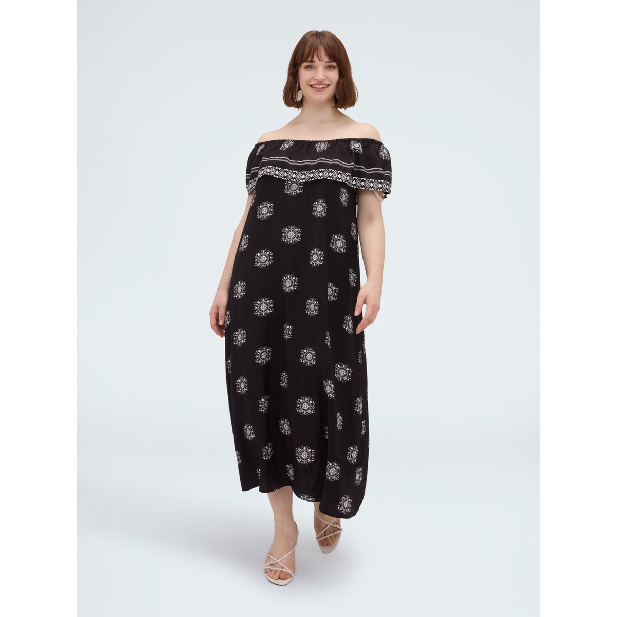 Robe Chill épaules dénudées noir, FIORELLA RUBINO