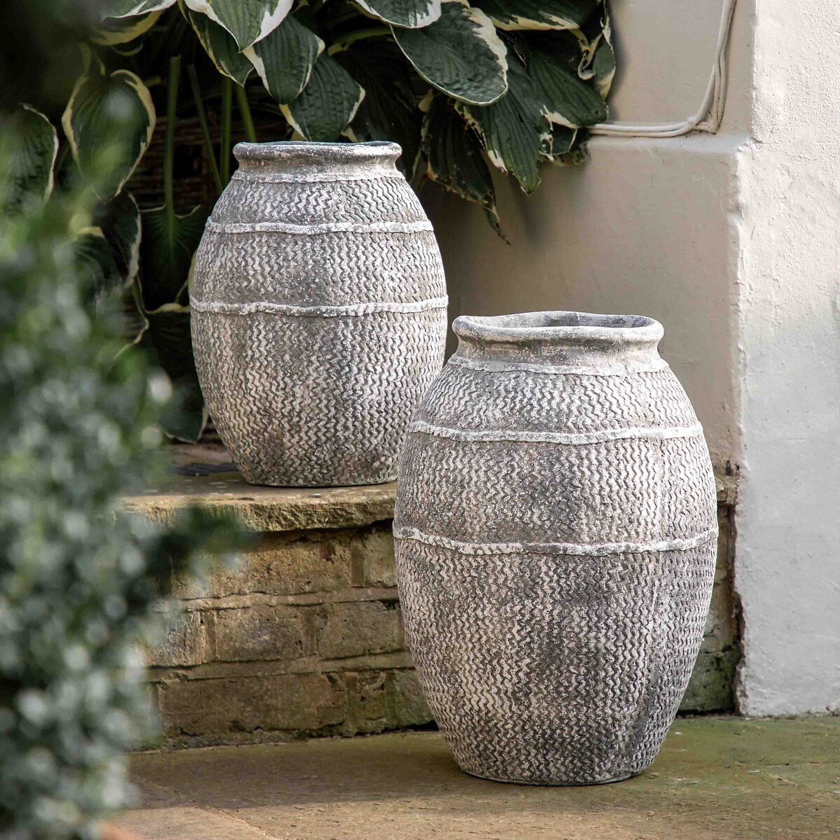 49cm Large Vase in Antique Grey grey, ÉDITÉ