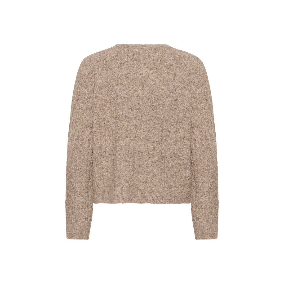 Pullover tricoté beige melange, KAFFE