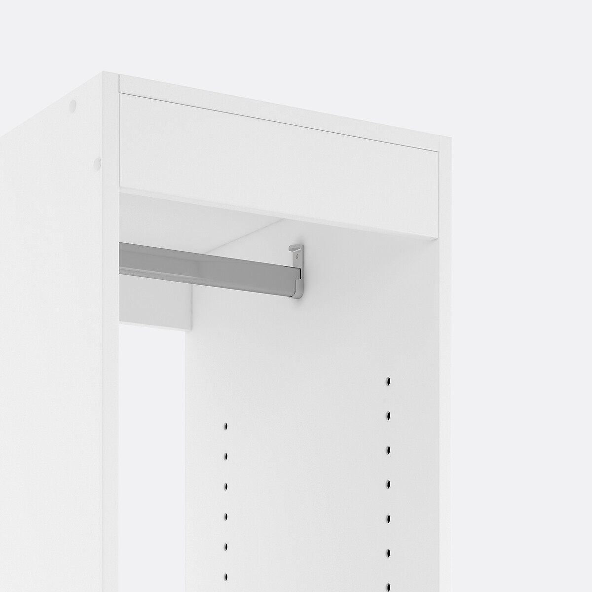 Module dressing, penderie + 3 tablettes, Build blanc, LA REDOUTE INTERIEURS