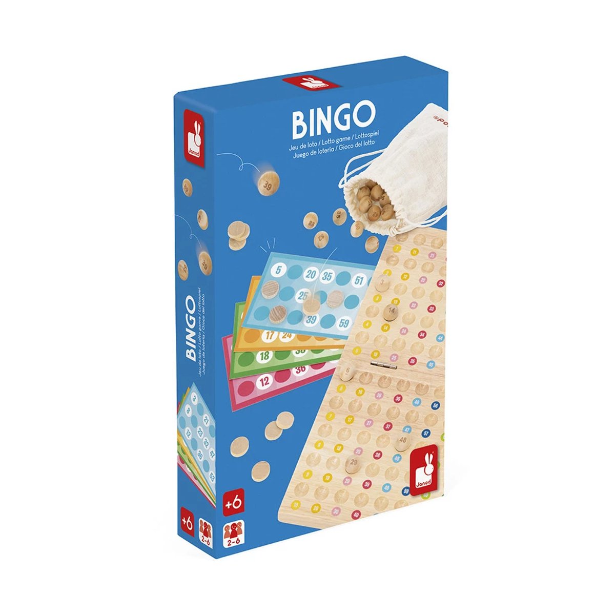 Bingo, Jeu De Loto Traditionnel En Bois couleur unique, JANOD