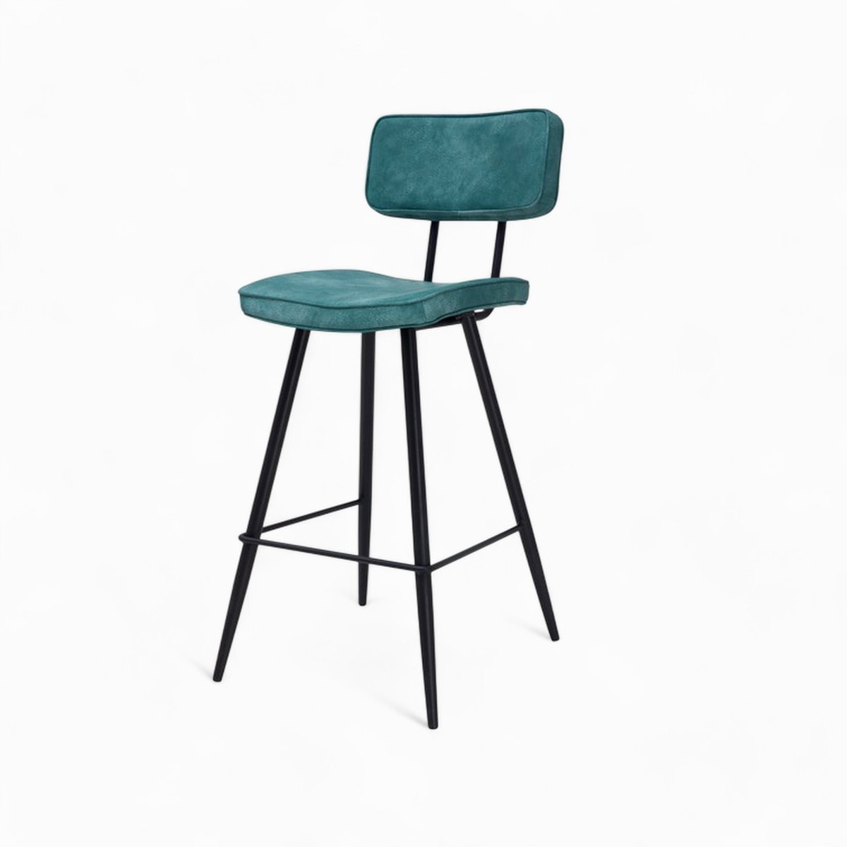 Pack 4 chaises pour îlot central et 66 cm - TEXAS bleu et jaune, MAISON PAVANE