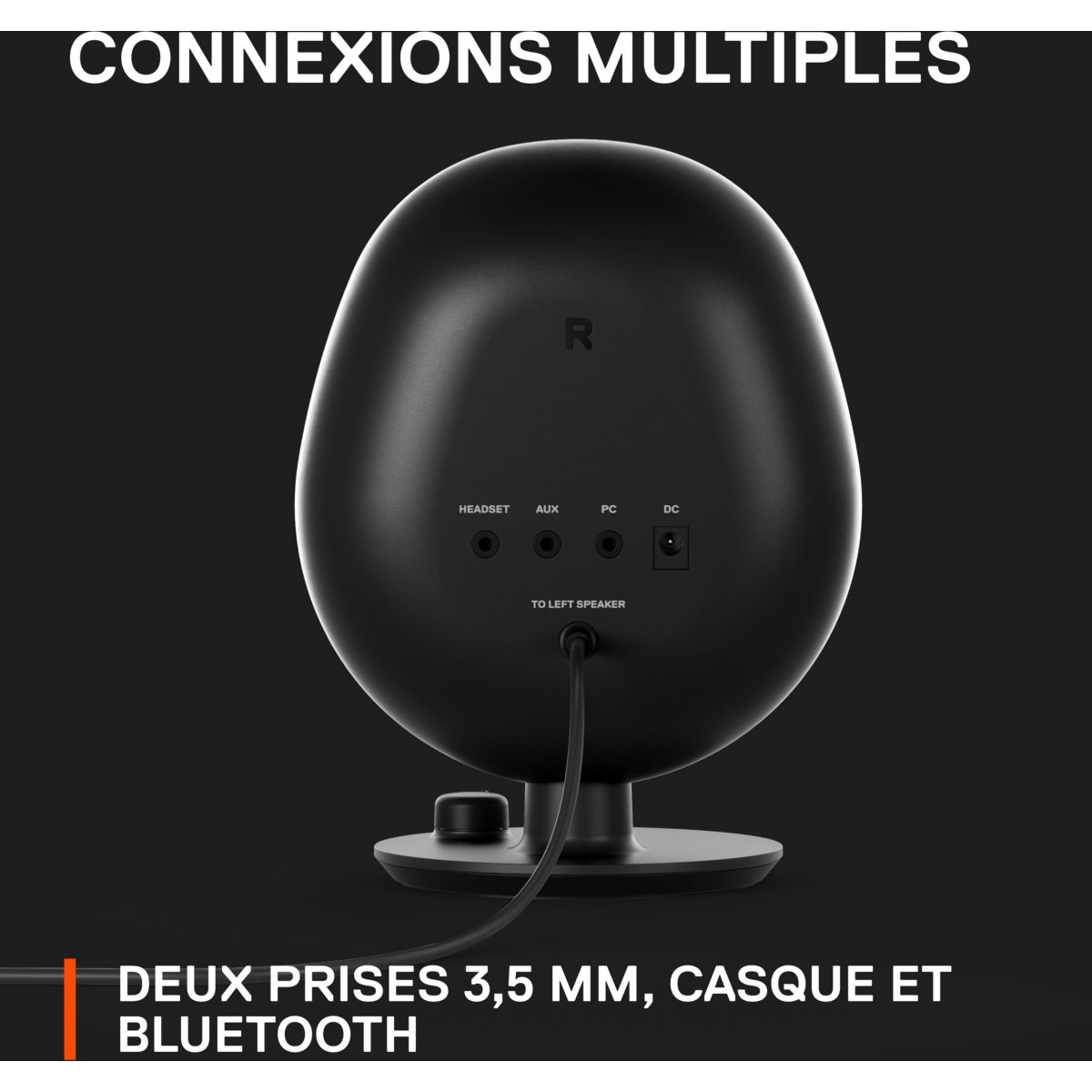 Enceinte PC ARENA 3 - BLACK couleur unique, STEELSERIES