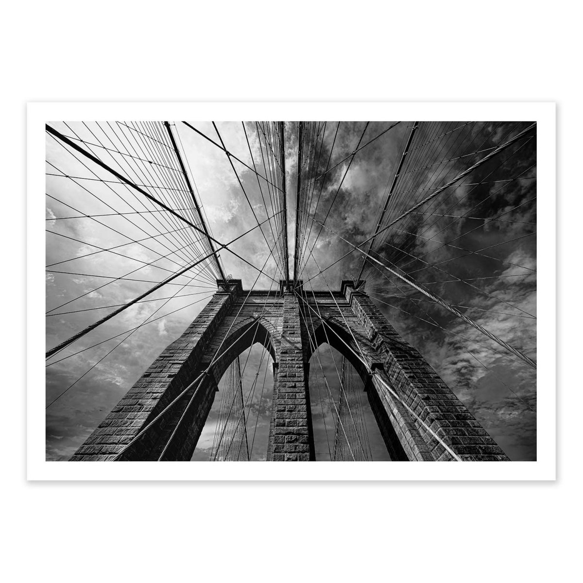 Affiche d'art - Brooklyn - Marco Tagliarino gris, WALL EDITIONS