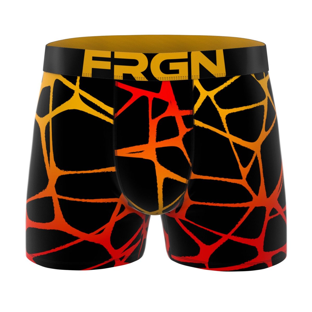 Lot De 4 Boxers Microfibre turquoise/orange/jaune/noir/bleu/vert/gris, FREEGUN