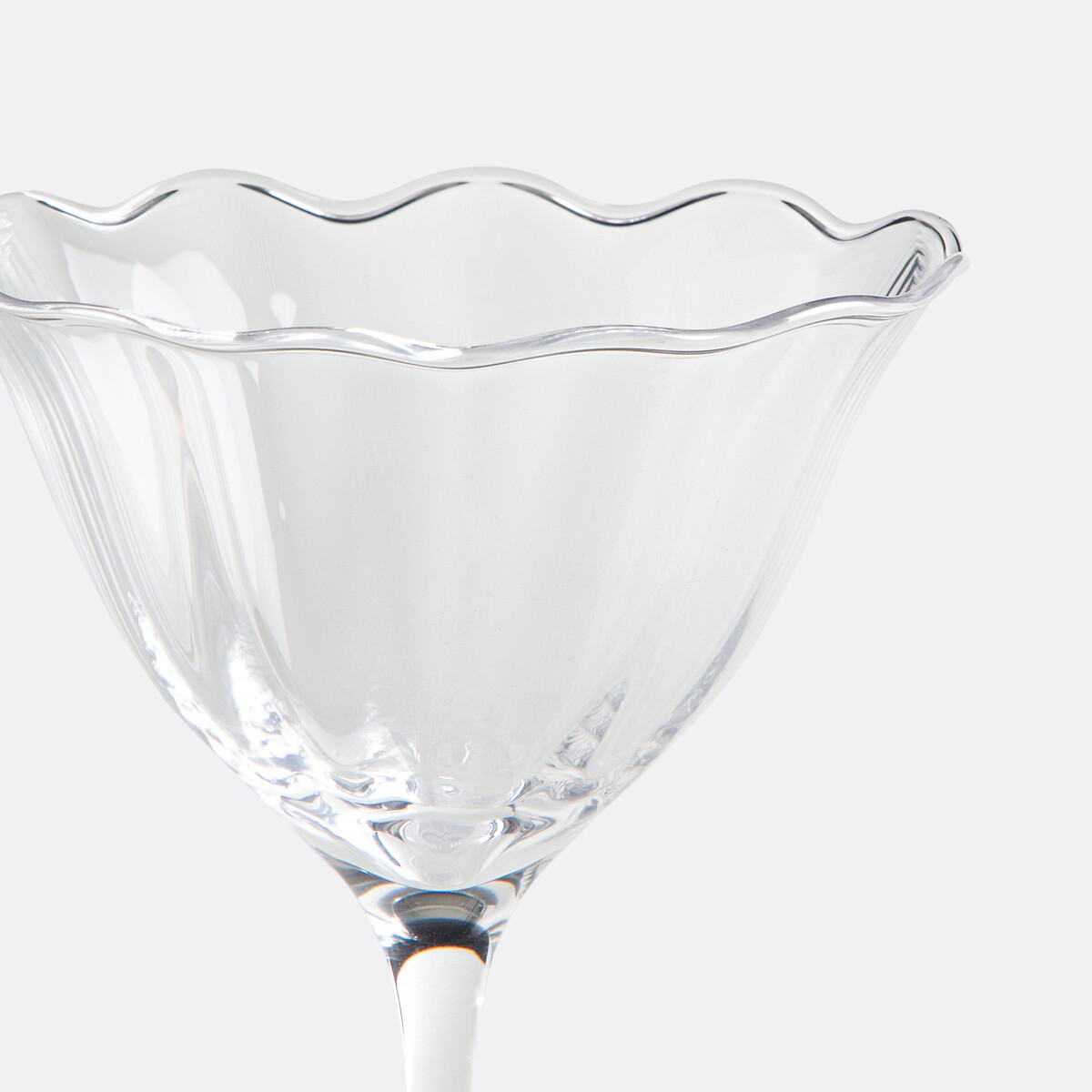 Set mit 4 Stielgläsern, Korollesform, LYSSA transparent, LA REDOUTE INTERIEURS