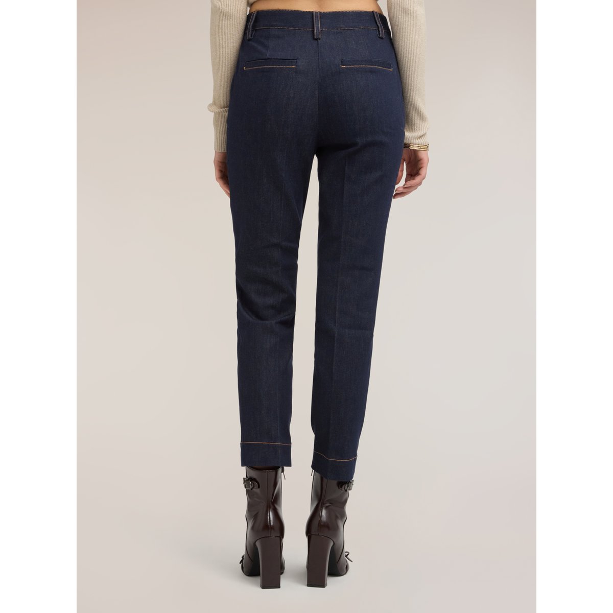 Jean chino façon tailleur bleu, MOTIVI