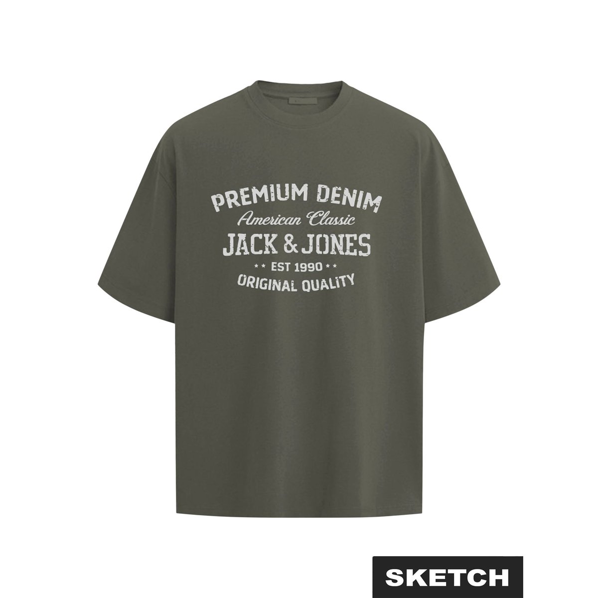 T-Shirt forest night 1, JACK & JONES
