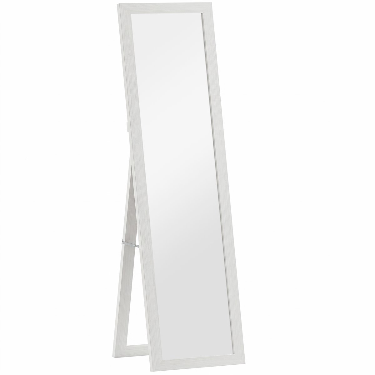 Miroir en pied MDF Blanc blanc, HOMCOM