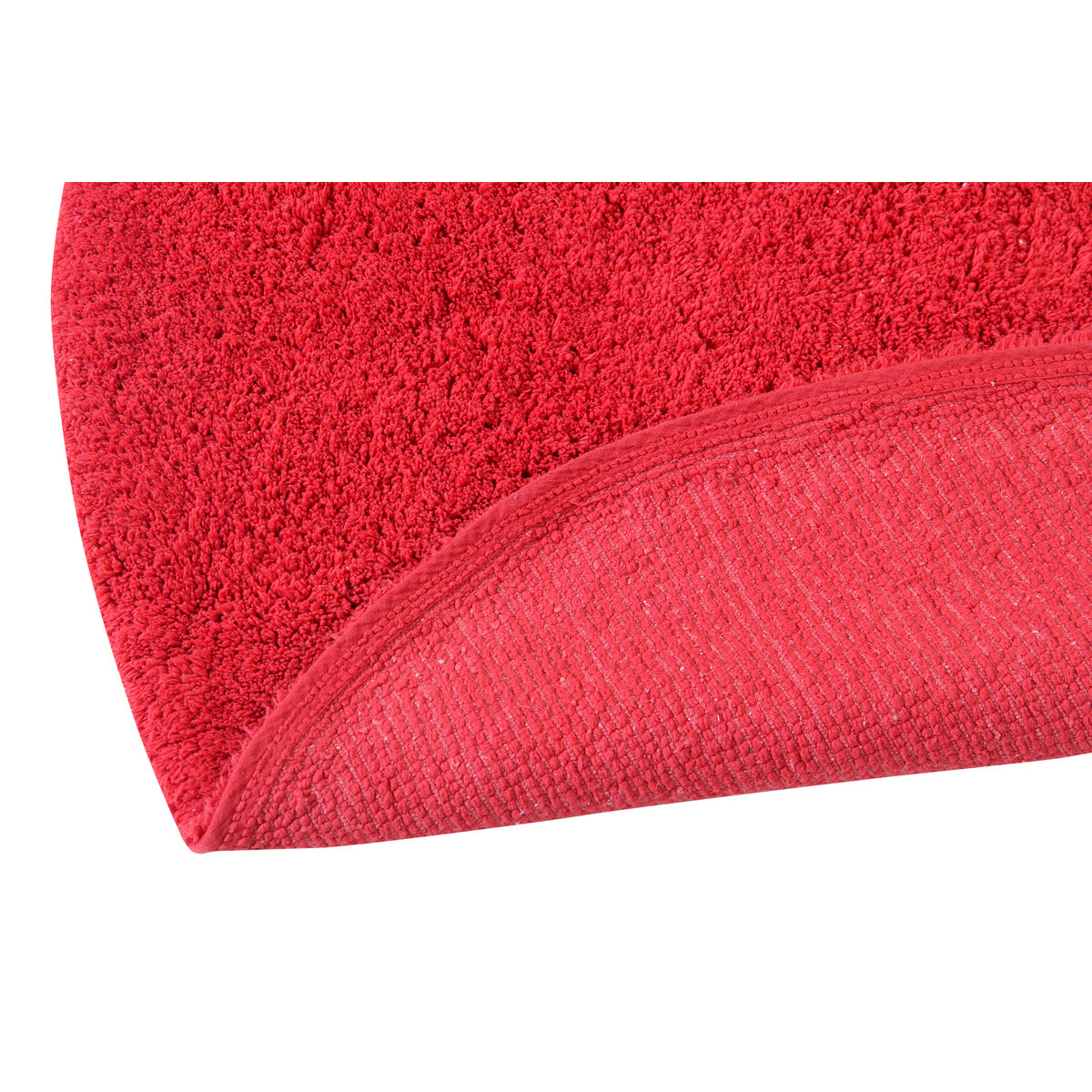 Tapis Rond en coton Agathe PUFFY noir, LORENA CANALS