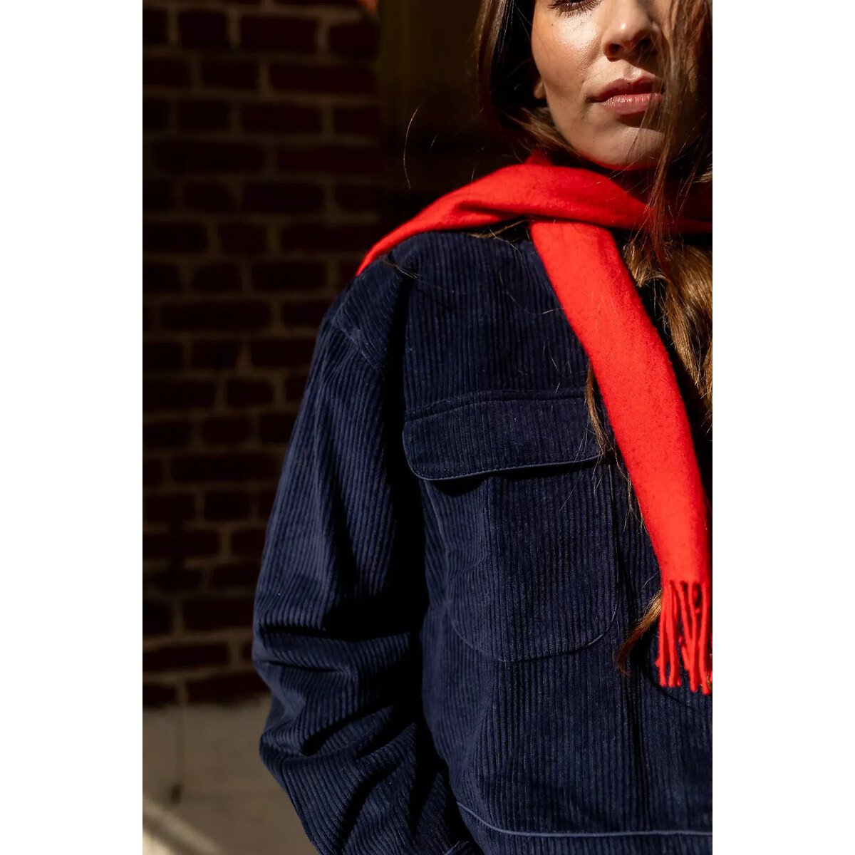 Veste en velours côtelé, KURTA indigo, APACHES COLLECTIONS