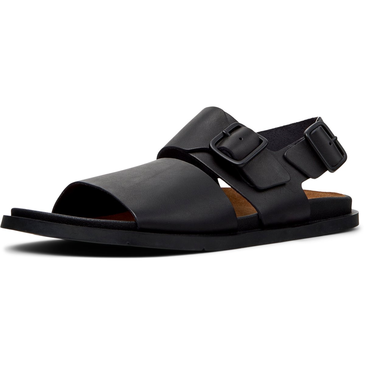 Sandales Cuir daim LLUC SANDAL noir, CAMPER