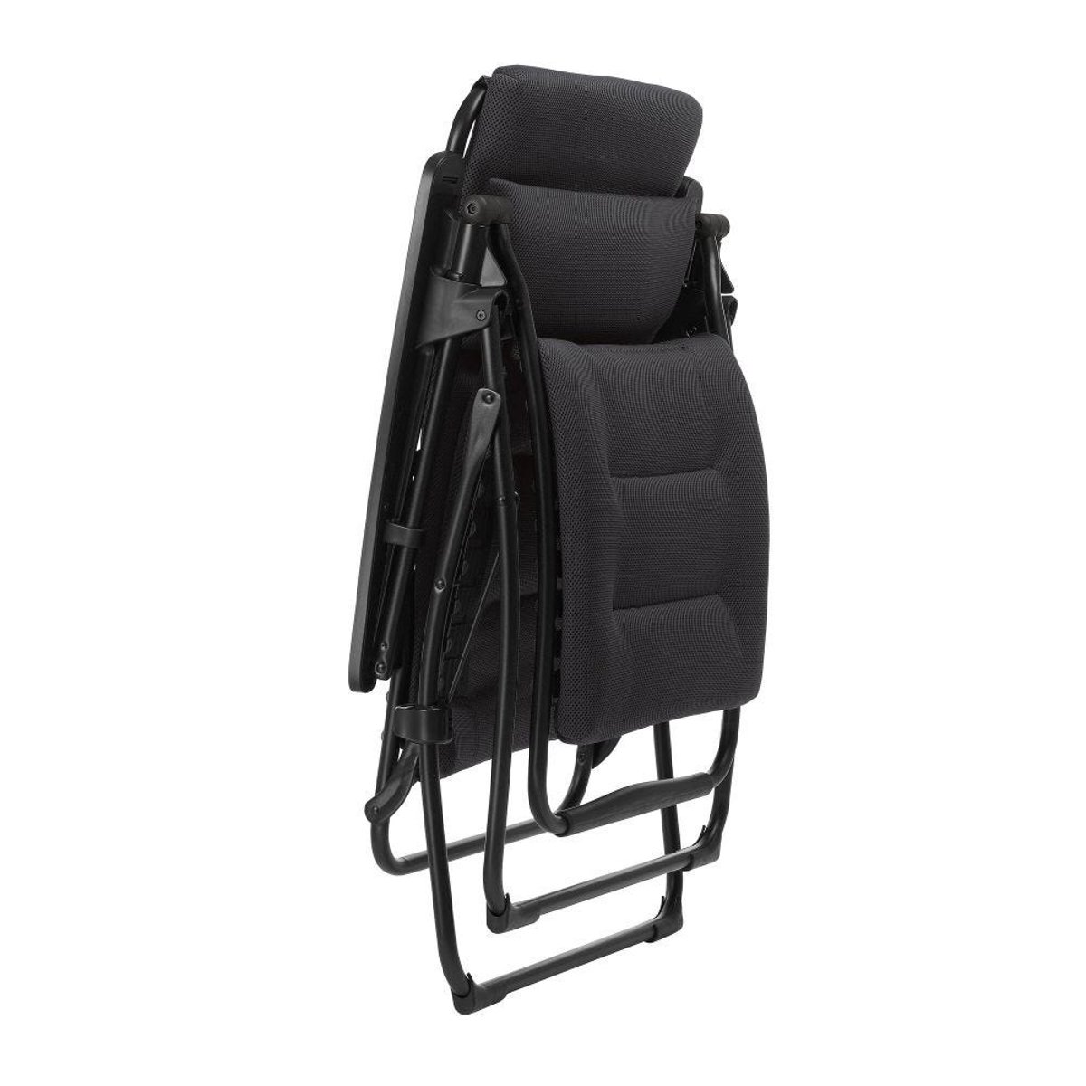 Fauteuil relax matelassé 0 gravité - FUTURA noir acier, LAFUMA MOBILIER